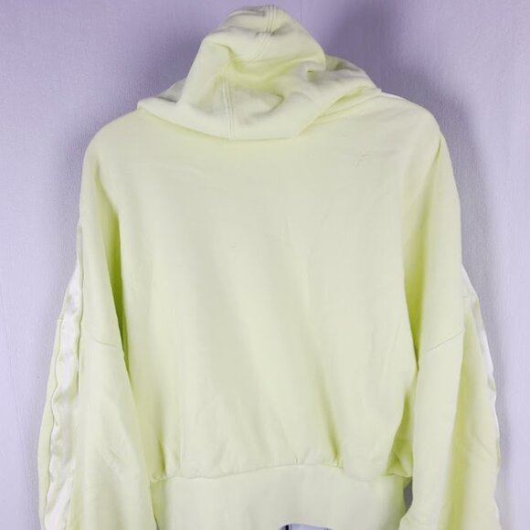 Adidas Women's Lime Yellow Long Sleeve Casual Pullover Hoodie Size M - Picture 3 of 8